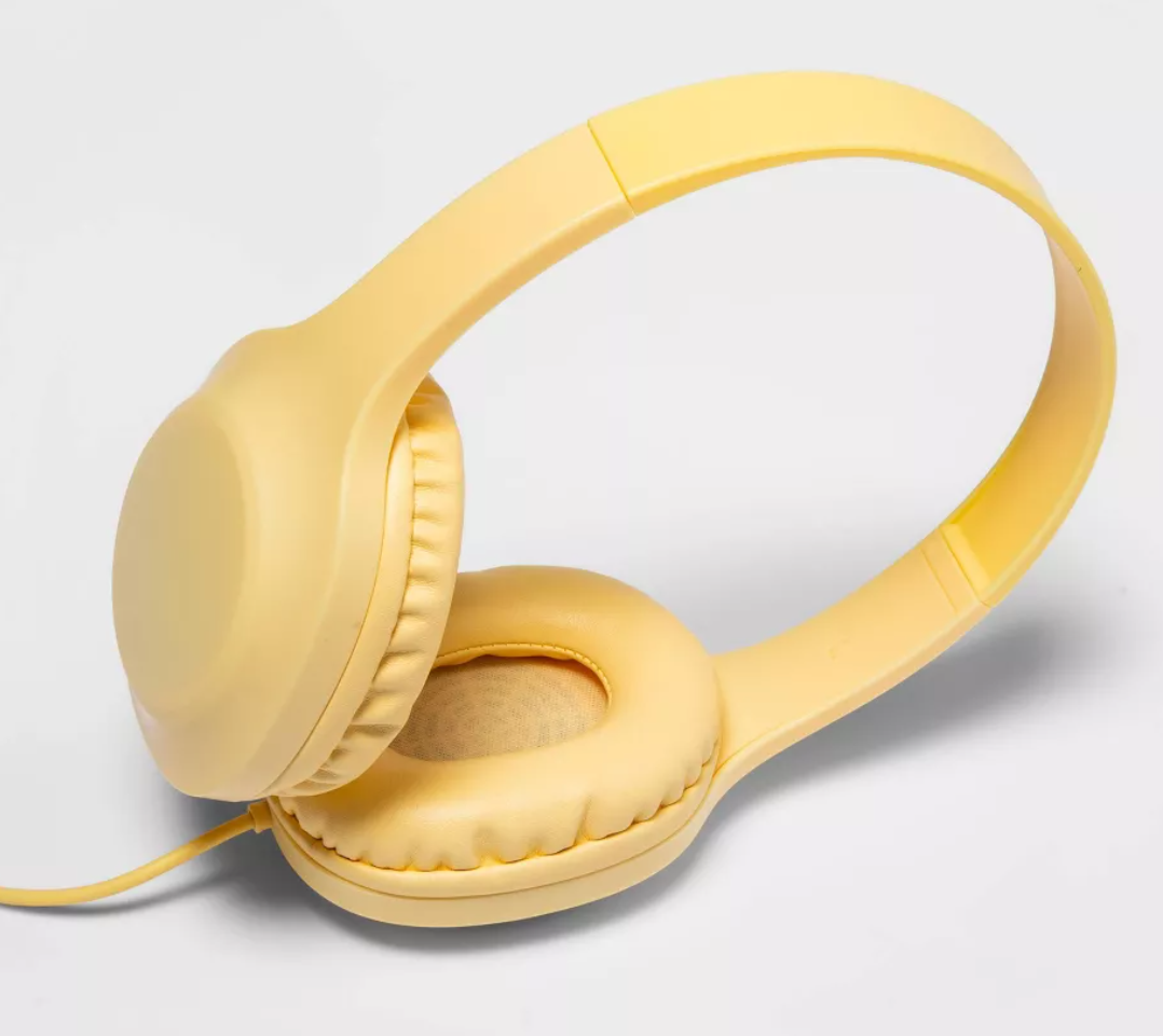 Heyday Wired On-Ear Headphones- Mist Yellow - Adjustable