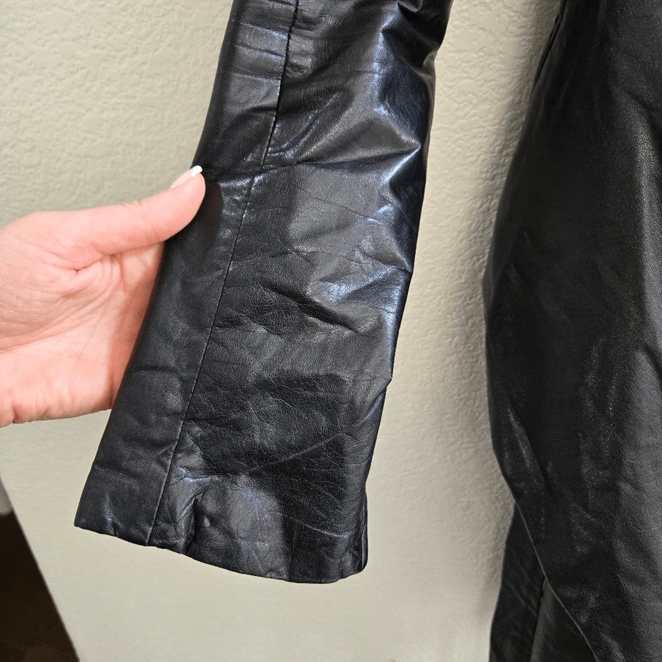 Chaqueta de cuero asimétrico Gareth Pugh talla 4 EE. UU. Foto 4 de 4