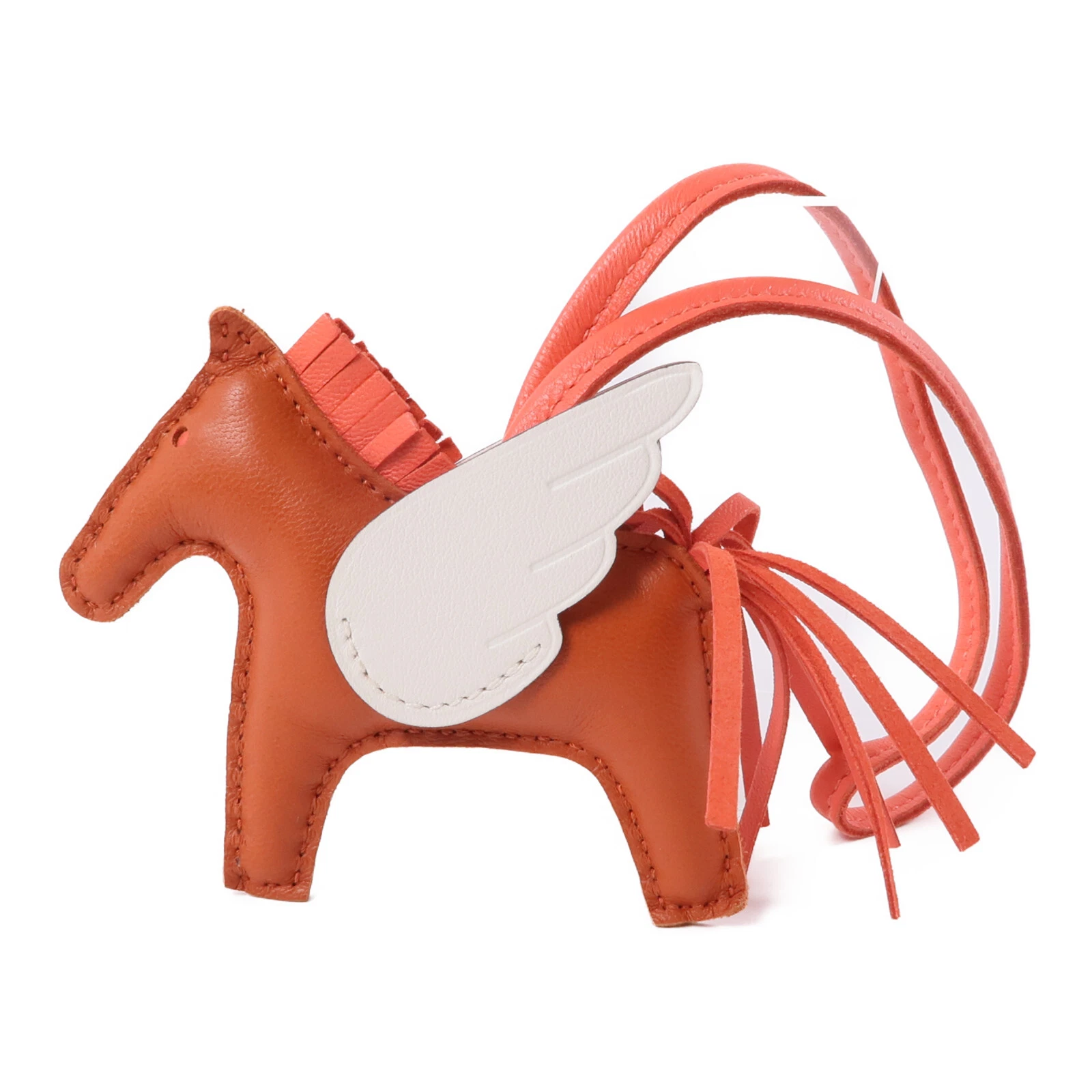 HERMÈS HERMES Rodeo Peogase PM Charm Pelle Veloce Rosa Texas