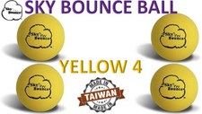 2" Rubber Hand Balls "YELLOW" - SKY BOUNCE - 4 Balls TAIWAN 