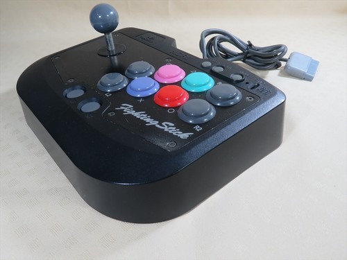 HORI Fighting Stick ps Japan controller sony ps1 ps2 tested Joystick playstation - Picture 9 of 24