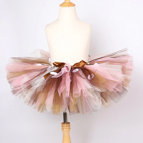 Girls Deer Tutu Skirt Outfit for Kids Christmas Reindeer Costume Size 7 - Picture 2 of 4