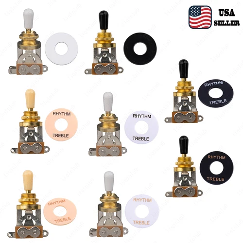 Gold 3-Way Toggle Switch with Plate For Gibson/Epiphone Les Paul SG Guitar