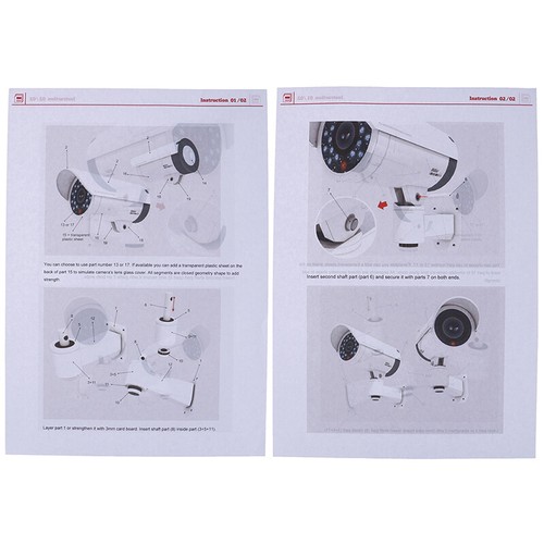 1:1 Paper Model Fake Security Dummy Surveillance Camera Security Model Puzzi-ja - Picture 2 of 12