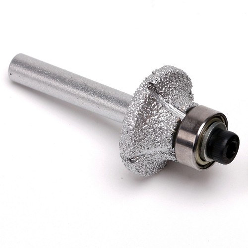 Radius Head 6mm Shank 1/4 inch Diamond BRAZED Profile Wheel Router Bit Bullnose - Picture 2 of 13