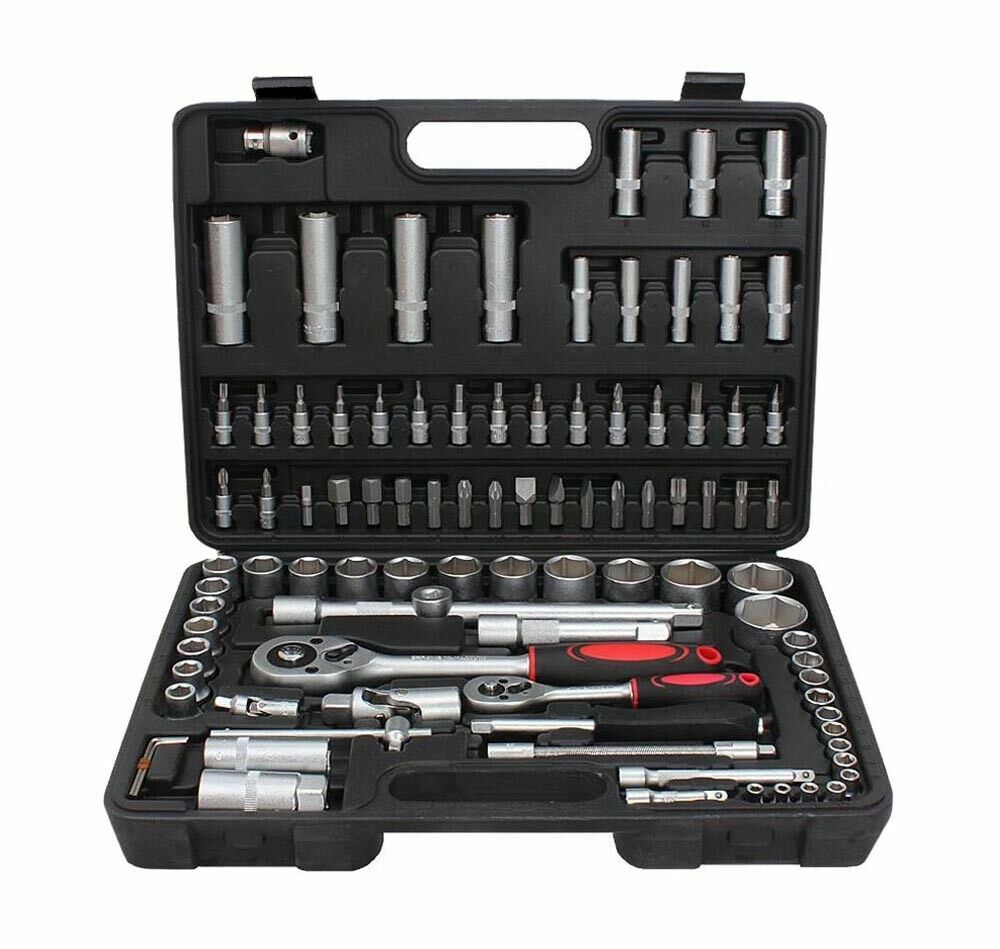 Kit Chiavi a Bussola 94 Pezzi: Set Cricchetto Professionale in Valigetta