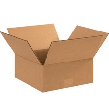 100 - 9 x 9 x 4 Corrugated Shipping Boxes Storage Cartons Moving Packing Box