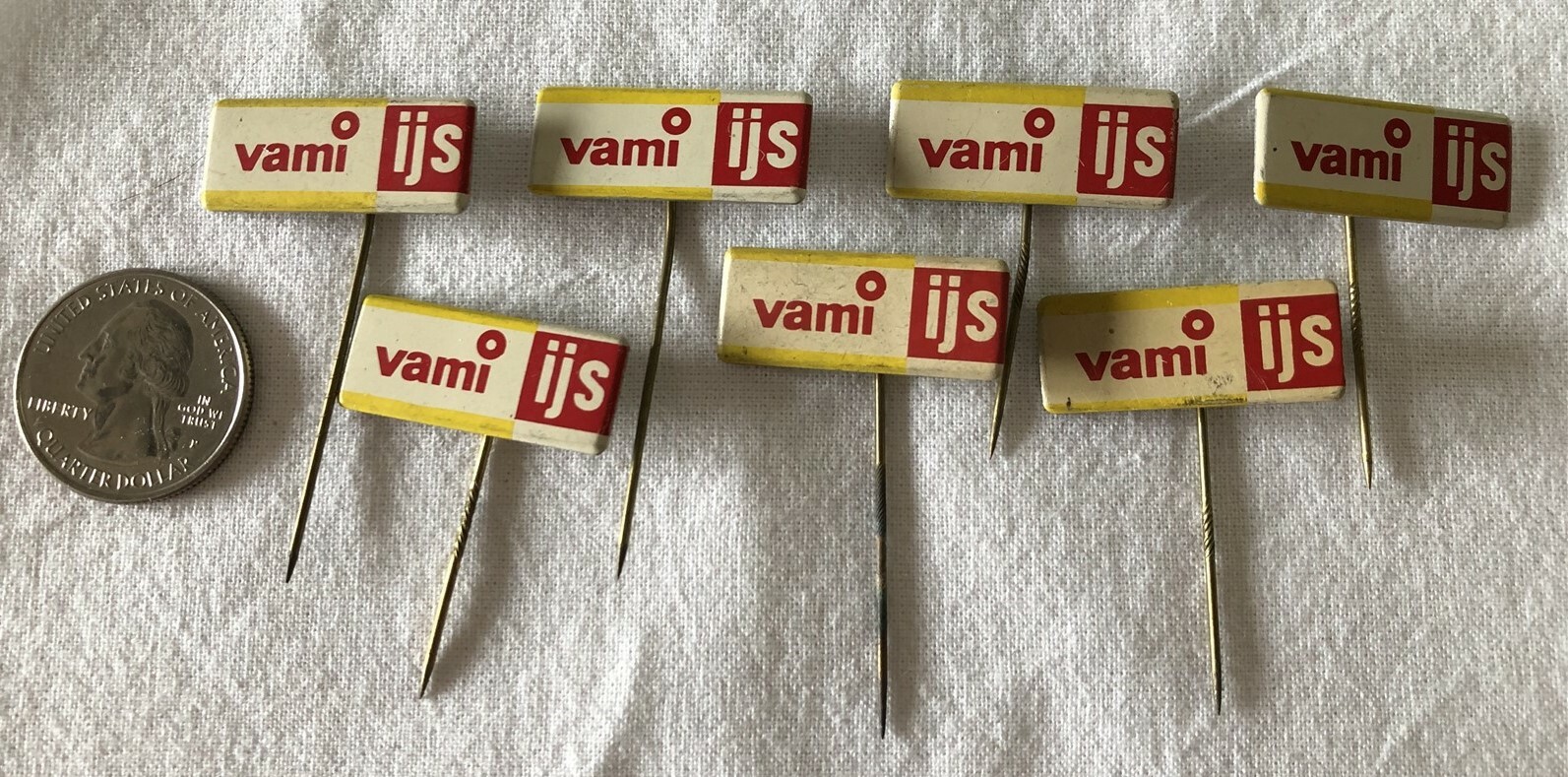 Lot of 7 Vami IJS Holland Dutch VTG Stickpins Pin Pinback #37377