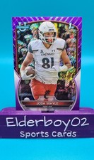 Josh Whyle 1st Purple Shimmer 2022 Bowman U Chrome Cincinnati Bearcats