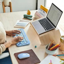 MOFII Colorful Computer Wireless Keyboard and Mouse with Hexagon Keycaps