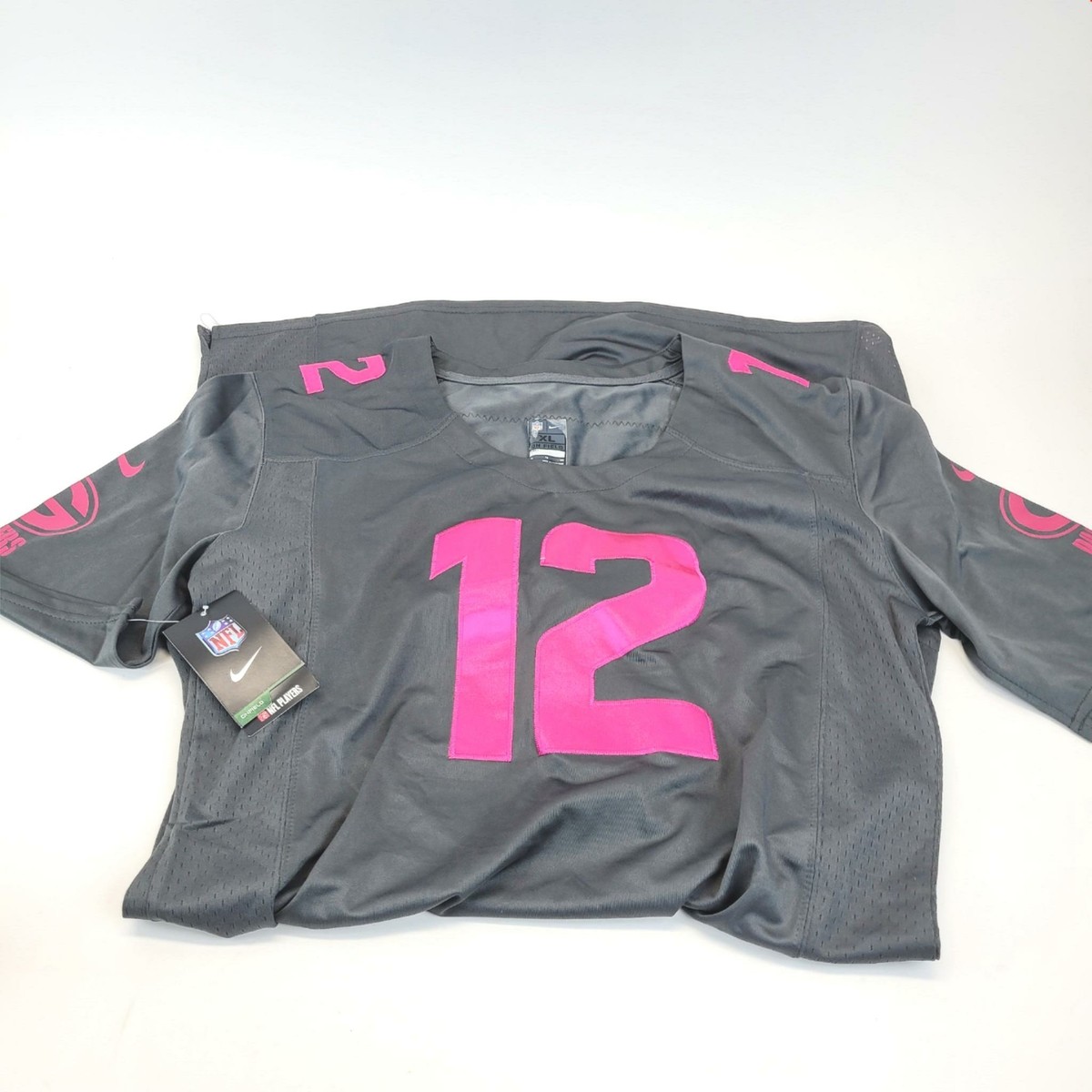 Aaron Rogers Nike On Field Womens Long Jersey Dress Pink Breast Cancer 12 |  eBay