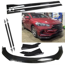 Front Bumper Lip Spoiler Splitter Body Kit Side Skirt For Hyundai Elantra 2000-