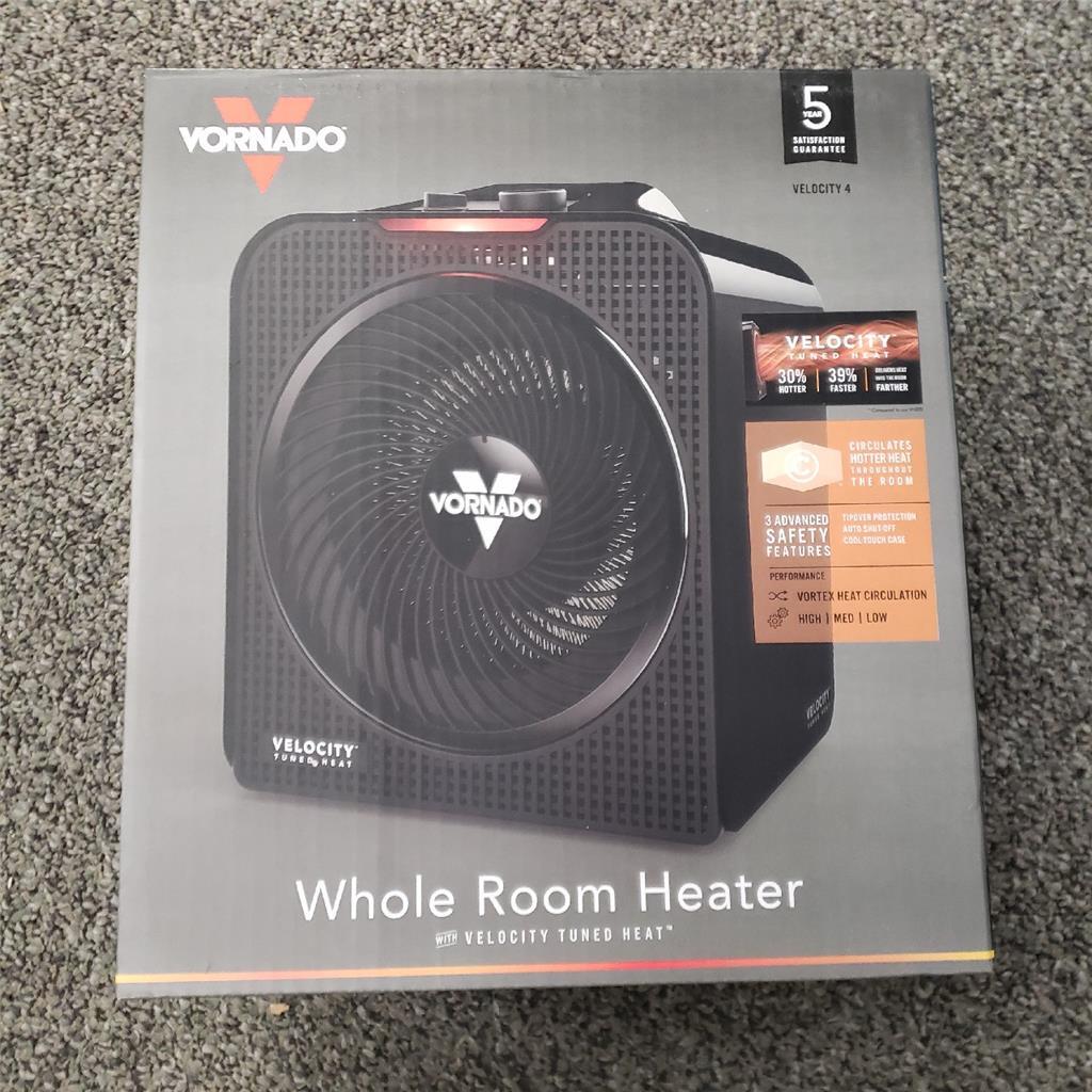 Vornado Velocity 4 Whole Room Heater Model 4 EH1-0192-06 Black NEW | eBay
