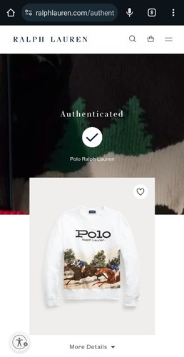 Polo Ralph Lauren Damen XS Wildpferde Fleece SWEATSHIRT Extra Small LS Pullover - Bild 6 von 24