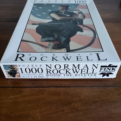 Vintage Norman Rockwell's Rosie the Riveter 1000 Pc Puzzle Fink & Company - Picture 2 of 8