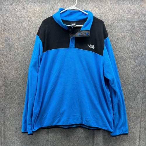 The North Face Pullover Herren XXL Blau 1/4 Druckknopf TKA Gletscherpullover Fleece - Bild 1 von 13
