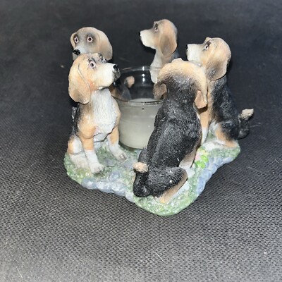 True Friends Golden Retrievers Holding Paws Candle Holder Continental Creations