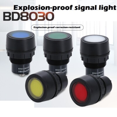 3Pcs BD8030 Explosion-proof anti-corrosion signal lamp indicator 24V 36V220V110V