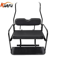 KUAFU For Club Car DS 2000.5 Black Cushion Rear Flip Seat Kit Back Seat