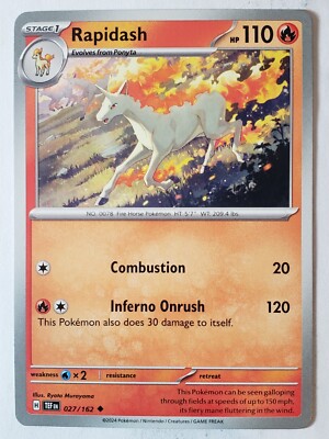 Rapidash 027/162 NM / M - Temporal Forces Pokemon Card - $2