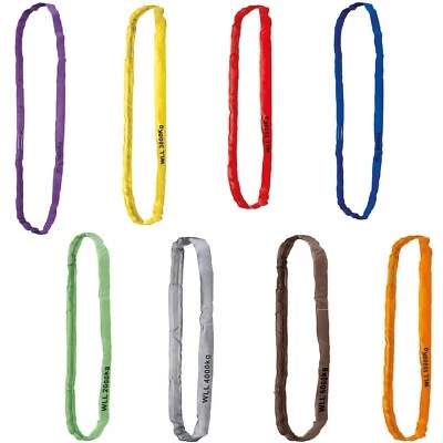 TECTOR Rundschlingen Hebeschlinge Hebegurt 1t bis 10t Schlupf Krangurt 0,5-6m Nutzlänge