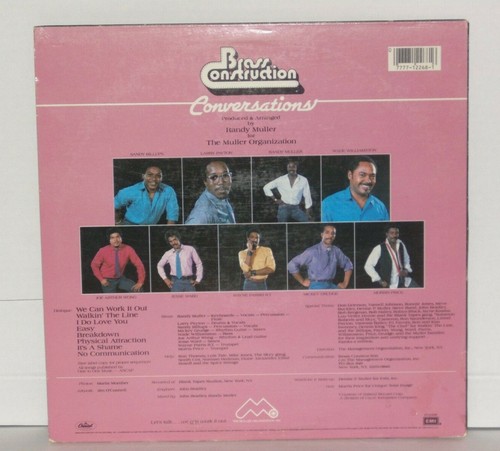 BRASS CONSTRUCTION Conversations LP VG+ 1983 Capitol Vinyl ST12268 Funk Disco - Imagen 3 de 3
