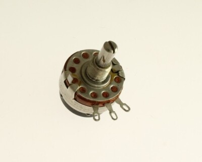500 ohm Type J Rotary Switch SPST Linear Potentiometer 500 Ohms JS1N056S501UA