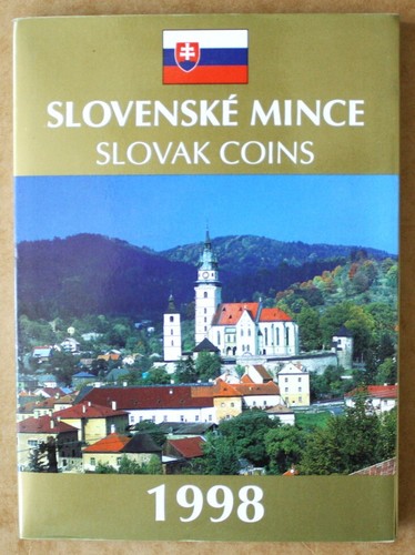 S6 - Slovakia Mint Set 1998 Set of 7 x Coins Plus Medal - Kremnica *** Beautiful