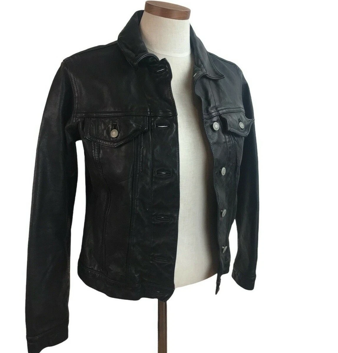 gap leather biker jacket