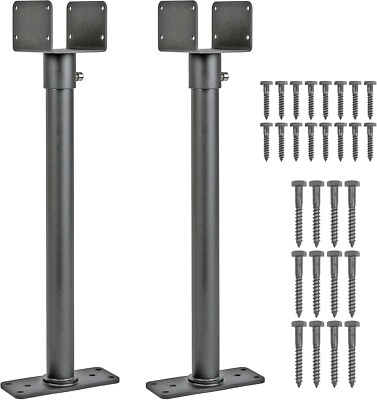 2Pack 3.6'' Saddle Stainless Steel Roof Riser for Patio Pergola, 18-1/4 Inches Hi