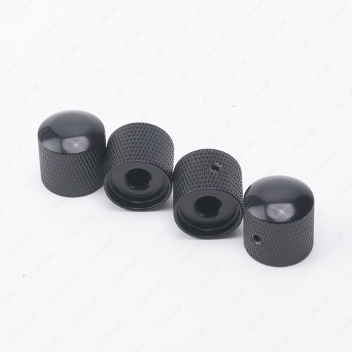 1-4Pcs Manopole di Controllo Metallizzate per Chitarra Albero Solido - Volume/Tono - Foro 6mm - Foto 5 di 18