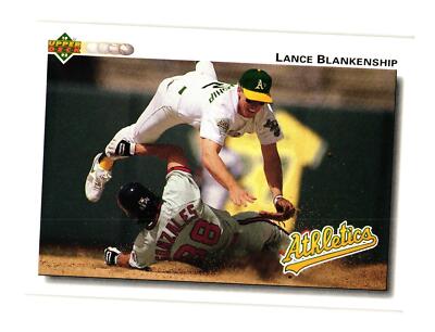 1992 Upper Deck #749 Lance Blankenship Oakland Athletics