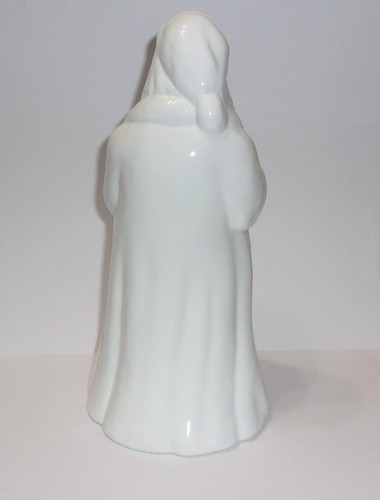 Mosser Glass Milk White Standing Santa Claus 8.5" Figurine Former Fenton Mold - Picture 8 of 8