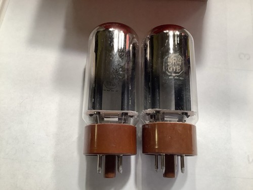 Pair (2) RCA 5R4GYB Vacuum Tubes NOS 1970's Brown Base Military Edition ? - Picture 5 of 6