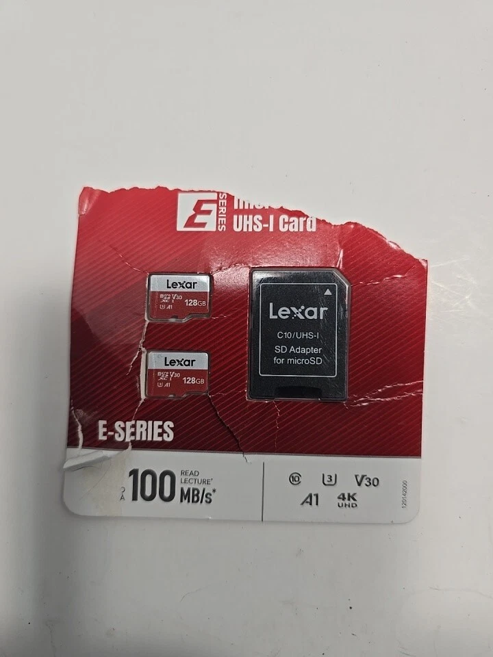 Lexar 128GB Micro SD Card Micro SDXC UHS-I Flash Memory Card w/ Adapter - Image 2 of 2