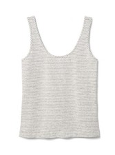 Cabi New NWT Striped Charm Tank 6747 gray white XS - XL Was 44