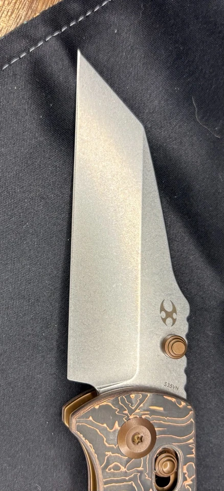 Faca de fibra de carbono cobre Kansept Little Main Street S35VN - Imagem 3 de 4