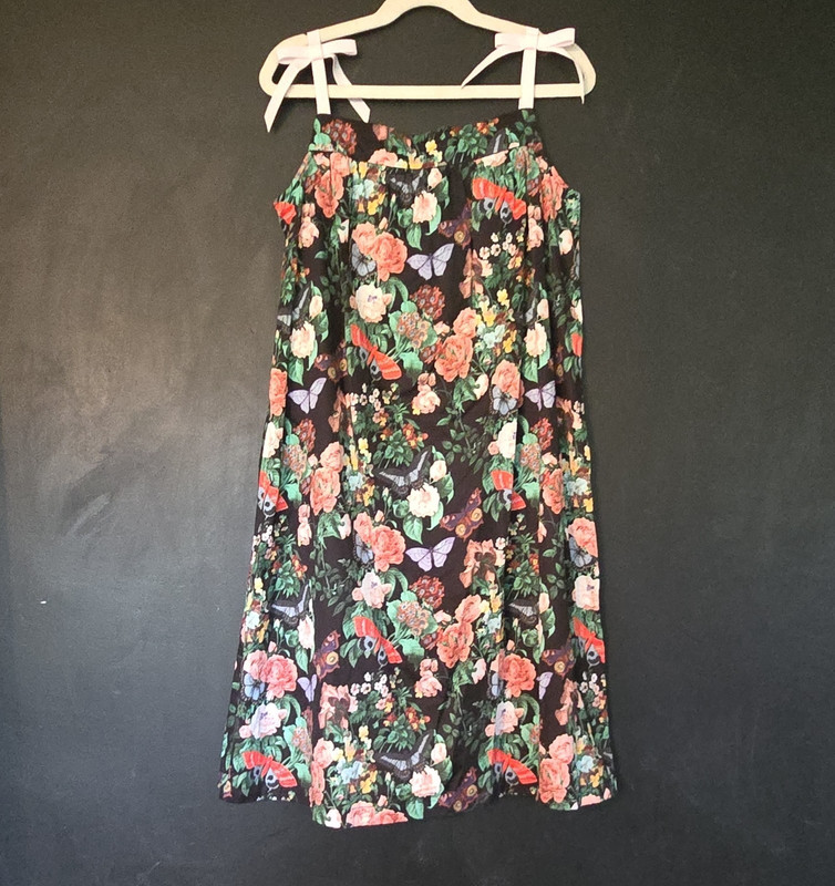 Hanna Andersson Girls Fairy-core A-Line Dress Floral Sleeveless Knee Length 150