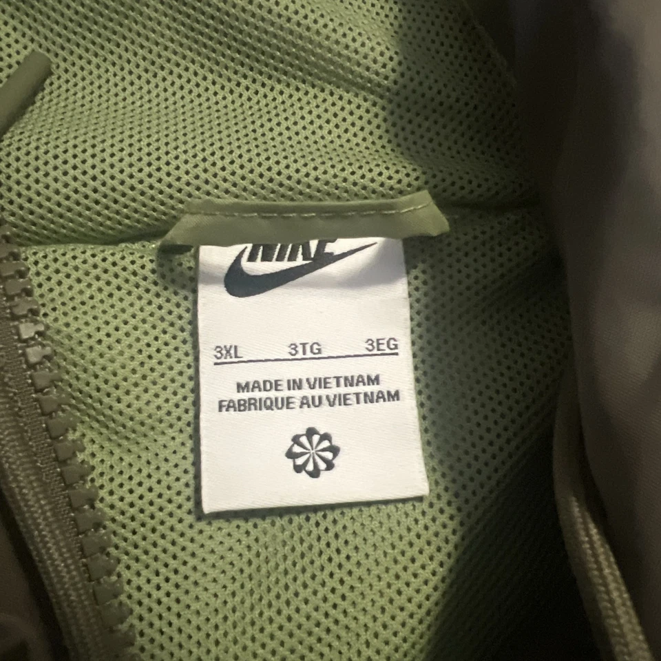 3XL Men Nike Sportswear Hooded Windrunner Jacket DA0001-334 Alligator/ Med Olive - Image 4 of 4