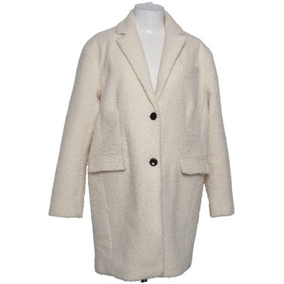 ONLY, Mantel, Damen, Größe: M, Weiß, Polyester, Fischgräte, Plüsch #MRp