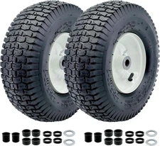 2-Pack 13x5.00-6 Front Tire and Wheel 13 x 5.00-6 Tube Type,Turf Tread 