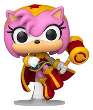 Dc X Sonic The Hedgehog Pop! Heroes Vinile Figura Amy As Wonder Woman 9 Cm Funko