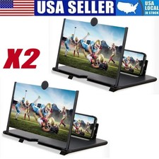 13'' Screen Magnifier for Cell phone Newest Version 3D HD Video Phone Amplifier