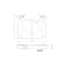 Bremsbelagsatz BREMBO P06096NX