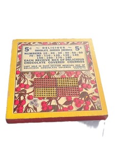 VINTAGE      CHERRIES         PUNCH BOARD       Unpunched!        NO RESERVE!