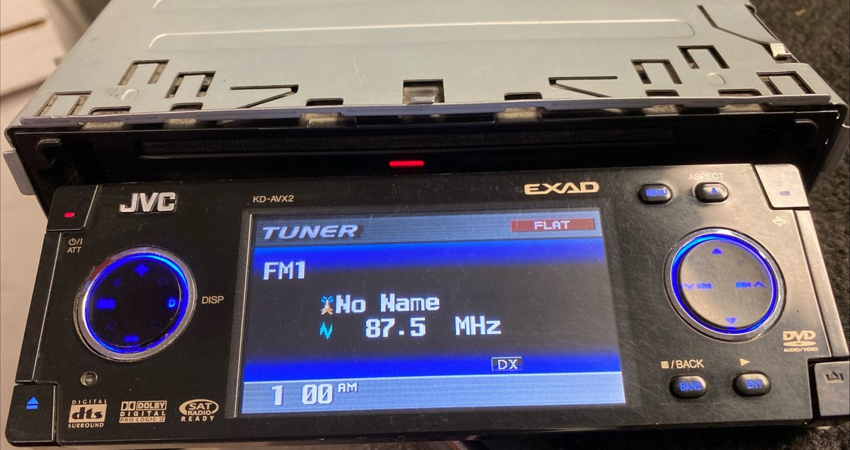 JVC KD-AVX2 CD DVD Radio AUX Old School Car Deck Tested Works | eBay