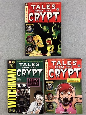 Mixed Lot of 3 TALES FROM THE CRYPT books - EC Comics Halloween Scary Fun