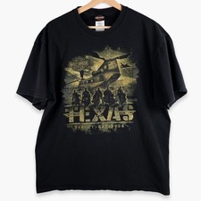 Harley-Davidson Texas Military Chinook Helicopter Graphic T-Shirt Black Mens XL