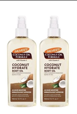 2x Palmers Coconut Hydrate Body Oil Spray 150 ml