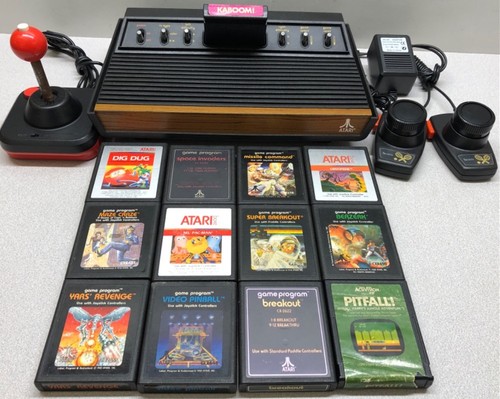 Atari CX-2600 Light Sixer Video Computer System w/Power Cord, Joycons, Paddles - Picture 13 of 14